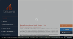 Desktop Screenshot of lycee-emile-james.org