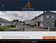 Tablet Screenshot of lycee-emile-james.org